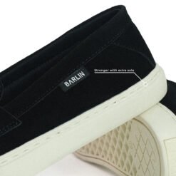 Alternative view of Orion Suede Black white