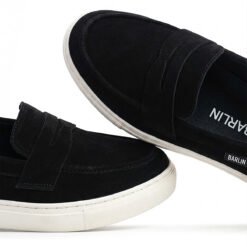 Alternative view of Orion Suede Black white